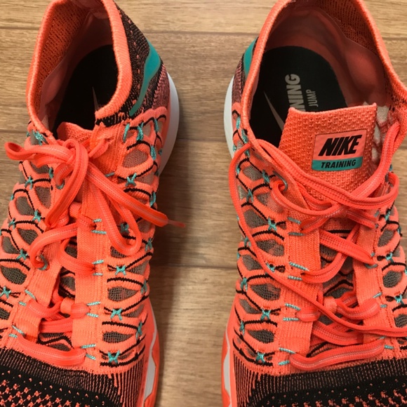 Nike Train Ultrafast Flyknit Mango Training Running Shoe size 11.5 - Picture 7 of 11